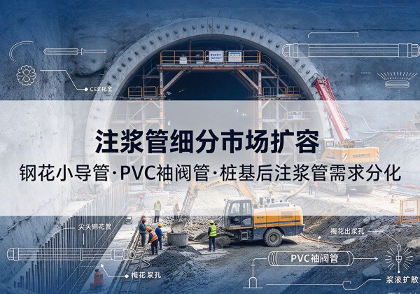 开封注浆管细分市场扩容，隧道钢花小导管、PVC 袖阀管、桩基后注浆管需求分化